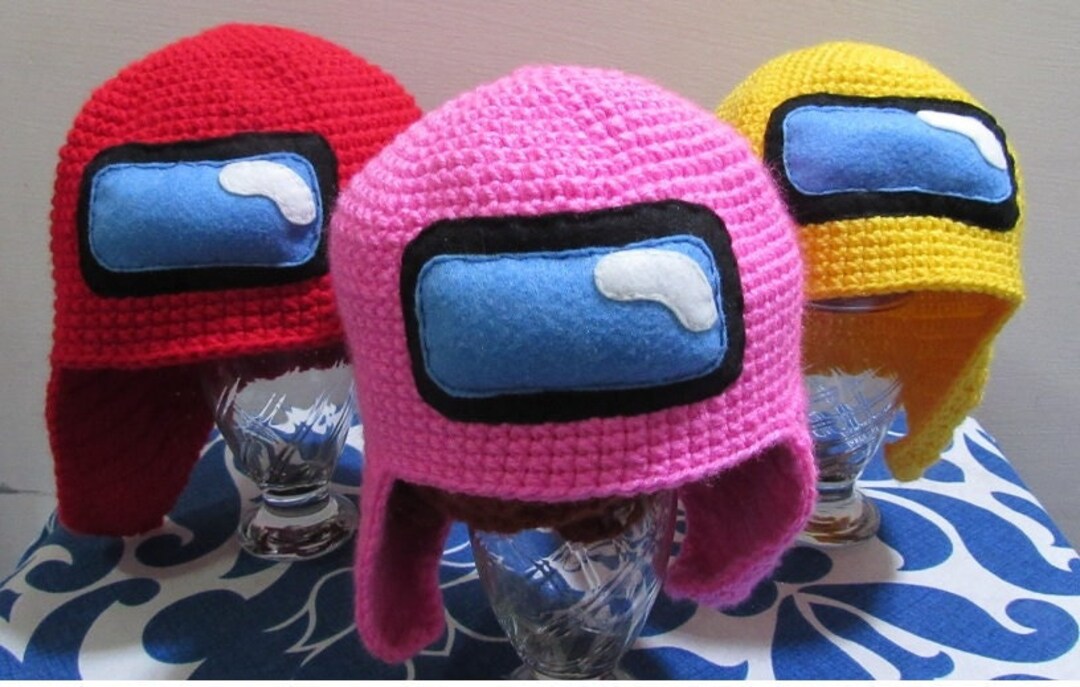 Ultra Cool Among Us Inspired Crochet Hat All Sizes Etsy