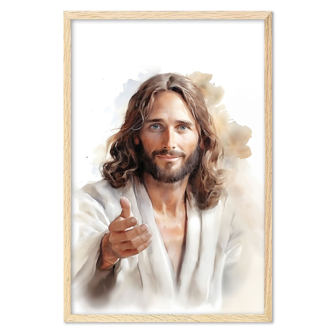 Jesus Poster Give Me Your Hand God Christ Wall Art Christian Etsy