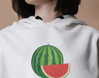 Hoodie met frisse watermeloen | Sweater, T-shirt en T-shirt Juicy Fruit Summer Vibes