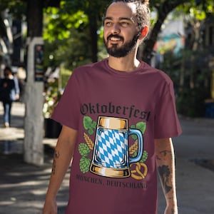 Oktoberfest T-Shirt: Bavarian Beer Stein, German Festival Tee