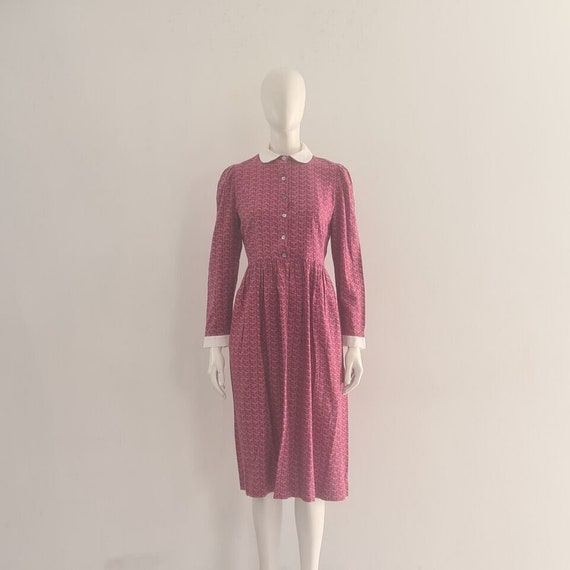 VTG Laura Ashley Shirt Dress UK 10 12 EU 38 40 Re… - image 6