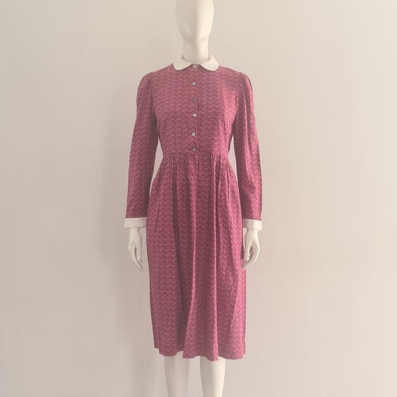 VTG Laura Ashley Shirt Dress UK 10 12 EU 38 40 Re… - image 7