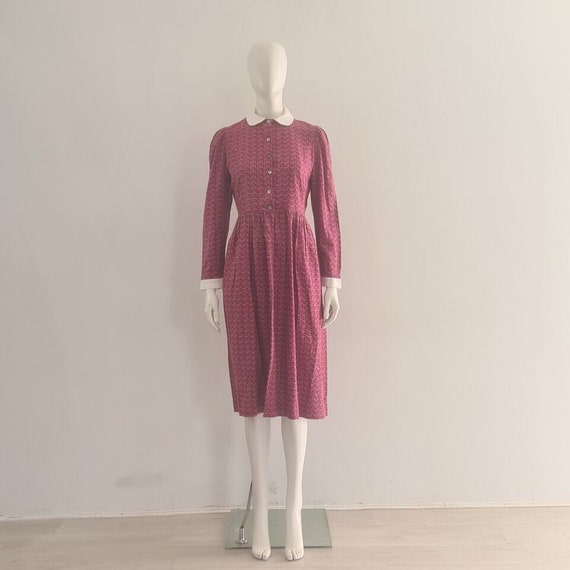 VTG Laura Ashley Shirt Dress UK 10 12 EU 38 40 Re… - image 1