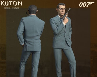 Sean Connery 007 | Figurine d'action | Résine imprimée en 3D | Modèle 3D + Livraison gratuite