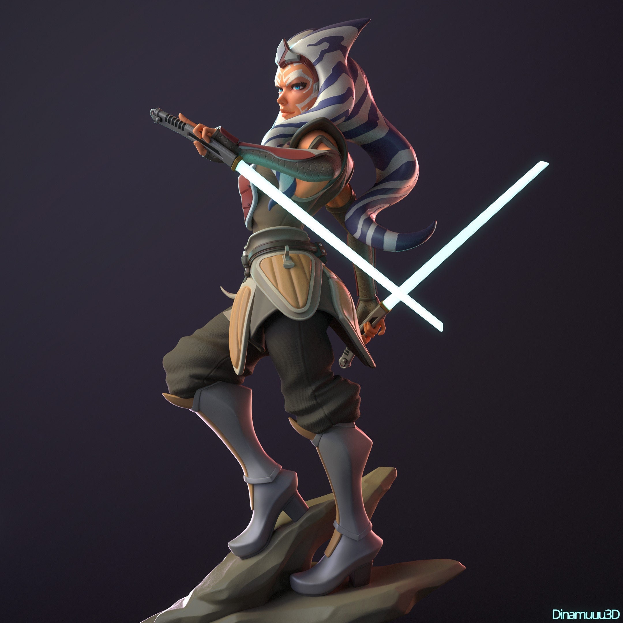 асока тано 3d 3D Printed Ahsoka Tano - Etsy