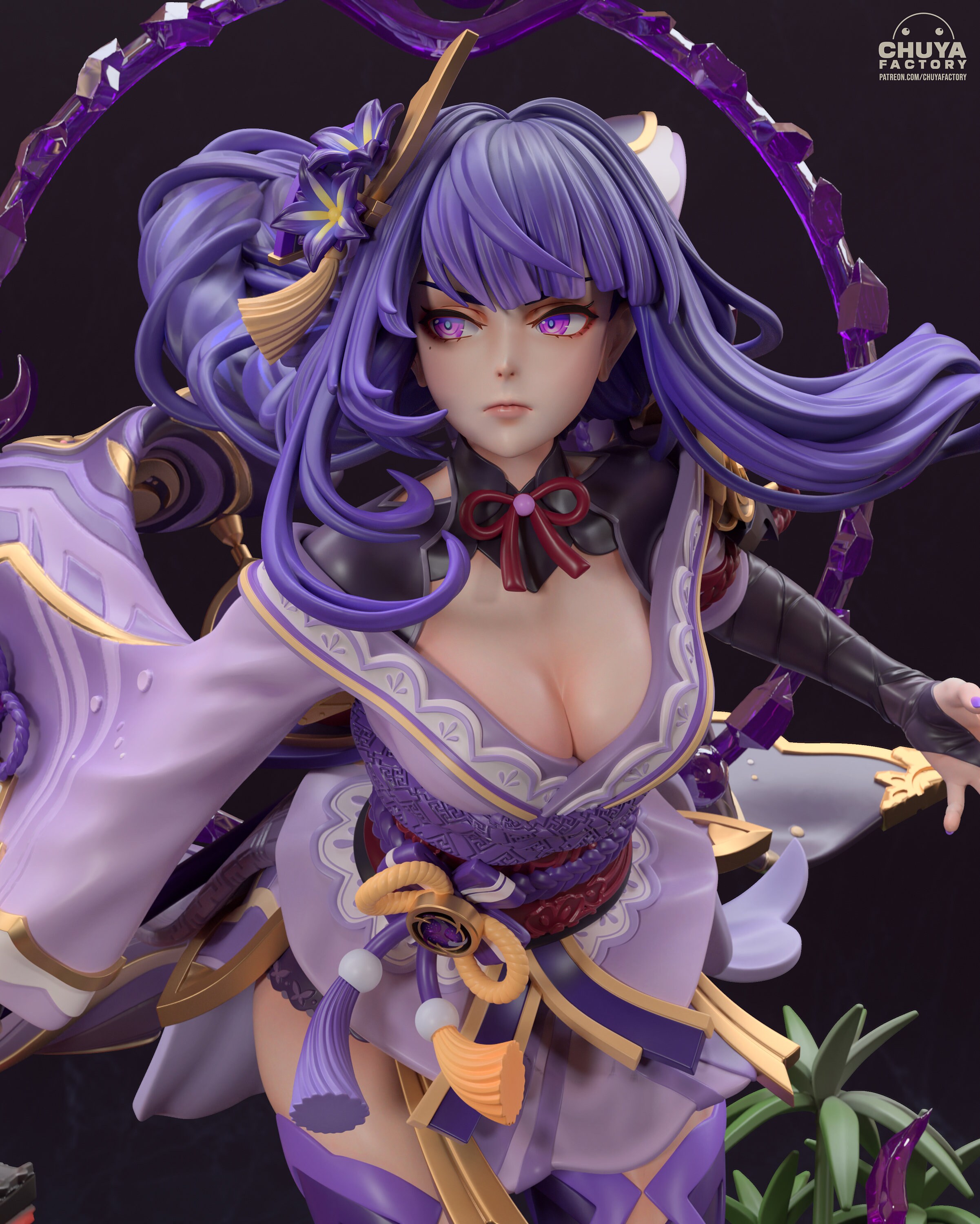 雷電将軍 | アクションフィギュア | 樹脂 3D プリント | 原神 雷電将軍 | アクションフィギュア | 樹脂 3D プリント | 原神
