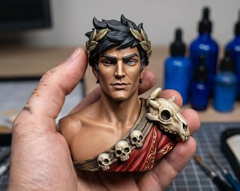 Crimson Underworld Prince Bust STL | Resin & FDM Compatible | Digital Download