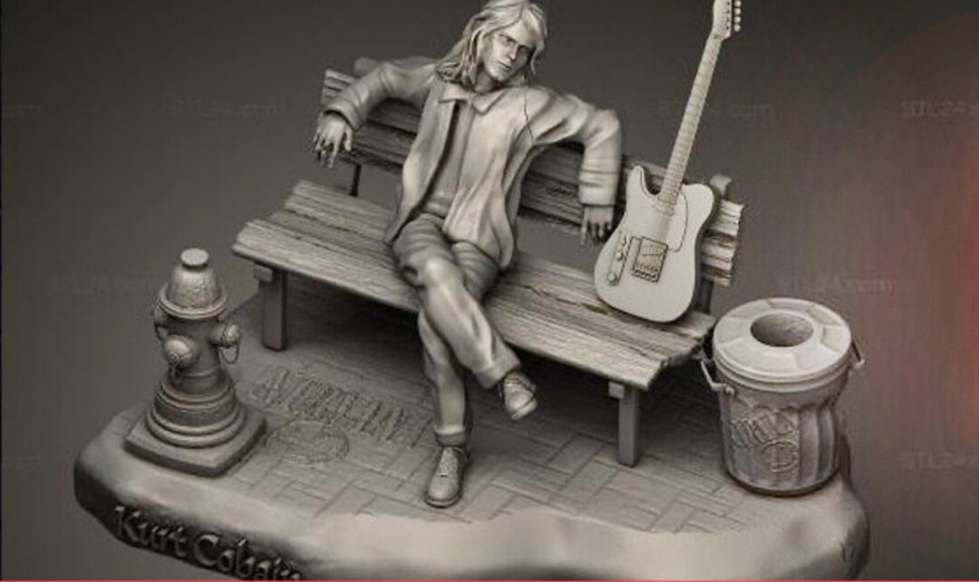 Kurt Cobain 3D STL File for 3D Printer 3D Print Model Gift Movie Lover ...