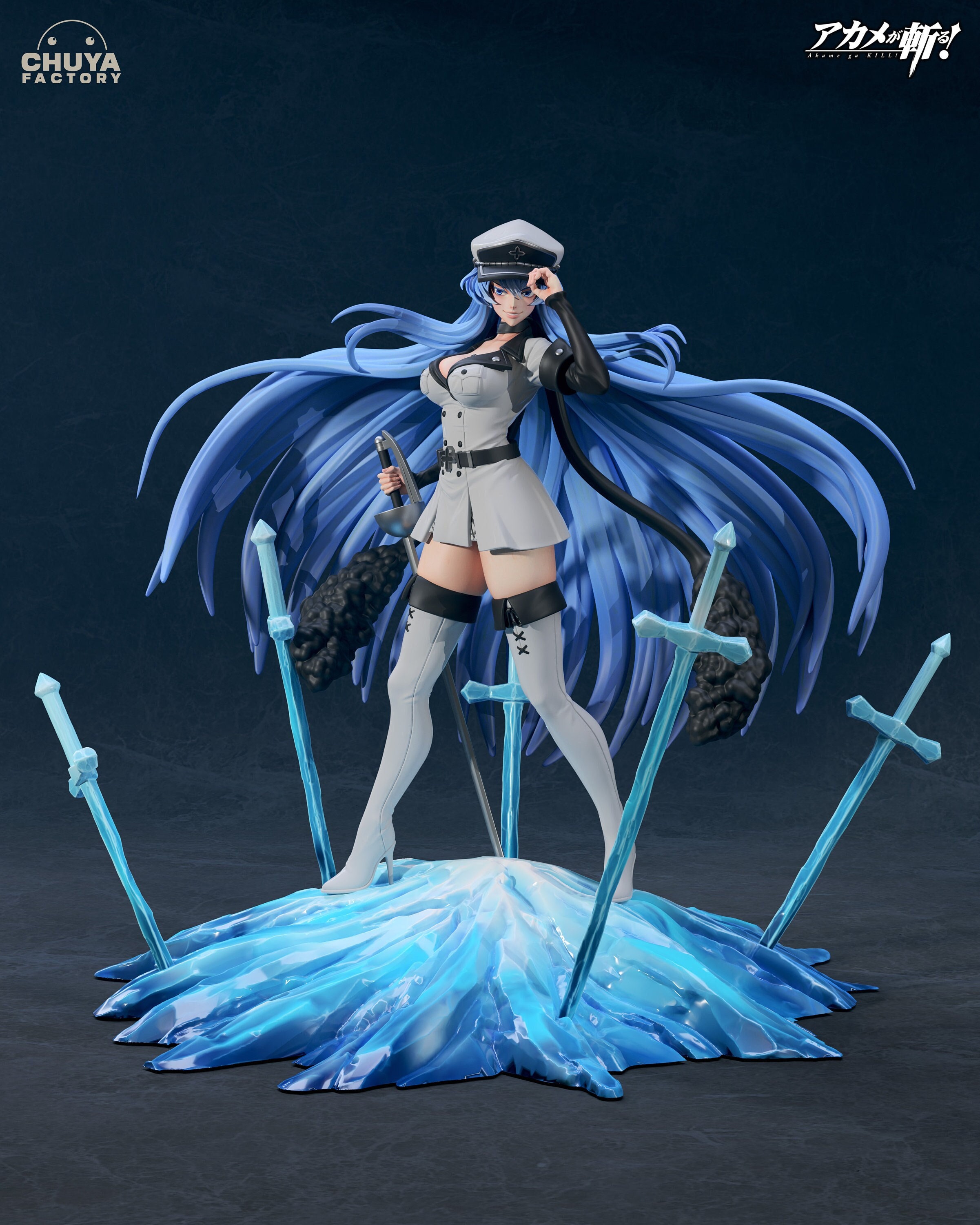 Esdeath V2 Akame Ga Kill Weatherproof Anime Sticker 6 Car Decal