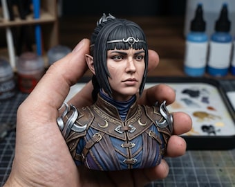 Veiled Cleric Of Secrets Bust STL | Resin & FDM Compatible | Digital Download