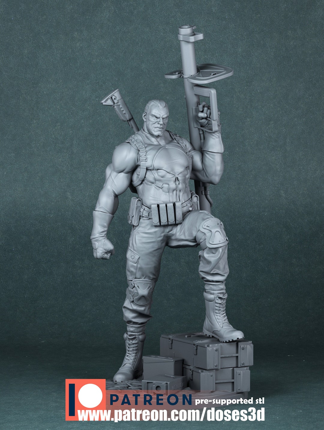 3D Printed the Panisher Free Shipping - Etsy