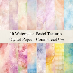 Papier numérique pastel aquarelle, texture pastel clair, textures numériques pastel vieillies, textures d'arrière-plan aquarelles, usage commercial