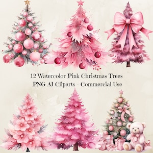 Pink Christmas Tree Png clipart, Xmas Clipart, Cute Christmas Clipart, Pink Tis The Season Christmas Png Clipart, Pink Christmas Sublimation