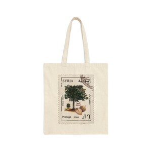 Syria Vintage Cultural Cotton Canvas Tote Bag