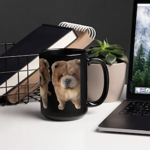 Chow Chow Black Glossy Mug