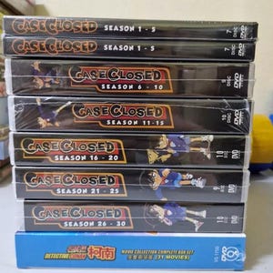 Dvd-detective Conan-hoes gesloten Seizoen 1-30+31 Films Gehele regio GRATIS DHL Express