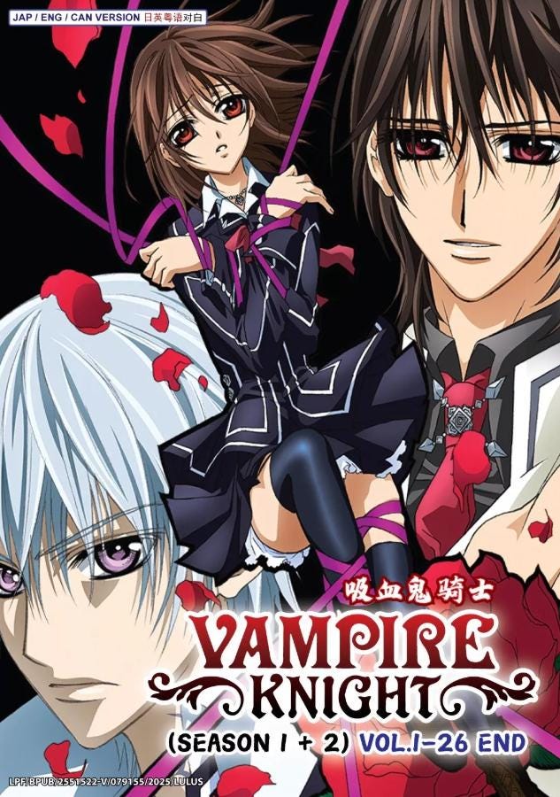 Anime DVD Vampire Knight Complete TV Series Season 1+2 Vol.1-26End English Dubbed All Region Free Shipping