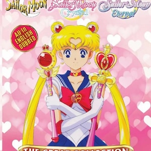 Sailor Moon Complete Series Collection Box Set Anime DVD Season 1-6+4 Movie English Version