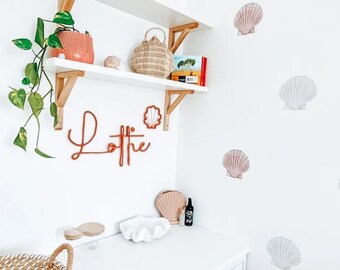 Knitted Wire Name Sign, Custom Nursery Decor