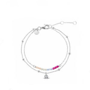 Sterling Silver Cubic Zirconia Star Bracelet