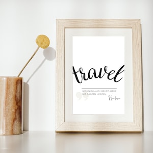 5 travel posters with travel sayings - PDF to print