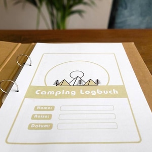 Camping Logbook Template | Motorhome Travel Journal | Camping Diary, A5 + A4, PDF - 81 Templates for Camping Journals