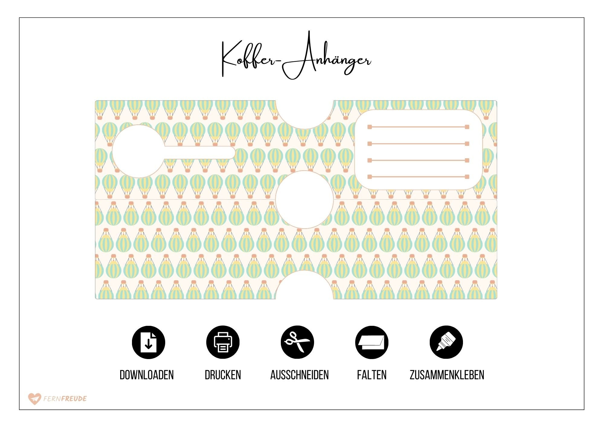 Kofferanhänger Vorlage Tui Kofferanhänger Ausdrucken Kostenlos Pdf Kofferanhänger-Vorlage zum Ausdrucken, 2 schöne Designs, digitale Datei