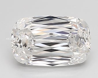 Ashoka Criss Cut Lab Grown Diamond, White Colorless Cushion Diamond For Engagement Ring, IGI Certified CVD Diamond, Custom Jewelry Stone