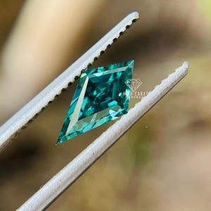 Kite Cut Fancy Diamond, Unique Moissanite Green Loose Stunning Diamond, Dainty Handcrafted Stackable Diamond Use For Solitaire Ring, Pendant