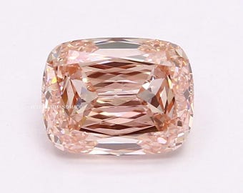 Ashoka Cut Lab Grown Diamond, Cushion Shape Vivid Pink Diamond For Solitaire Ring, IGI Certified Diamond, Vintage Diamond For Custom Jewelry