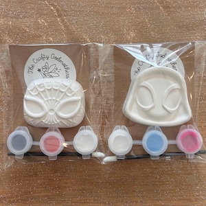 mini paint your own spider hero girl boy party favour fillers (1 supplied)