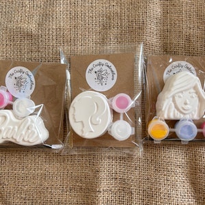 Paint your own mini fashion girl party bag fillers favours