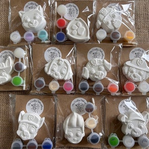 Paint your own mini pups party bag fillers favours (1 supplied)