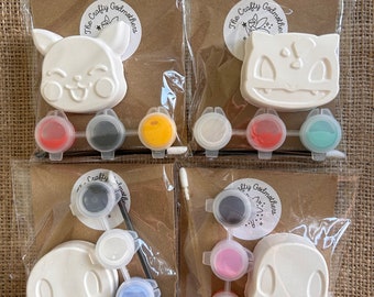 Paint your own mini pika poke party bag fillers favours
