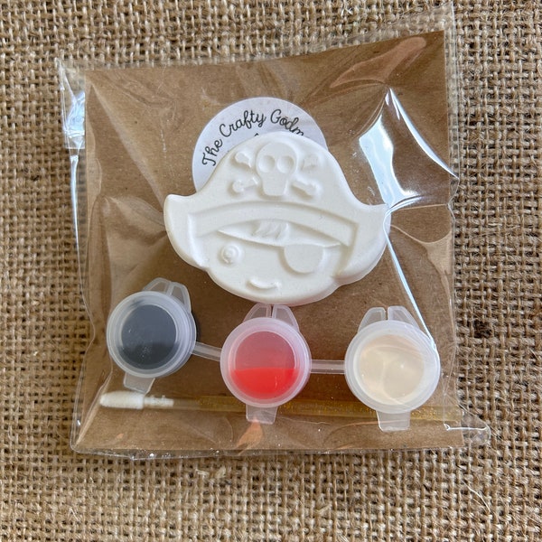 Mini pirate paint your own party bag filler favours