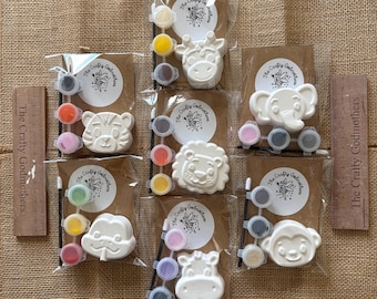 mini paint your own jungle safari animals party favours wild thing wild one (1 supplied)