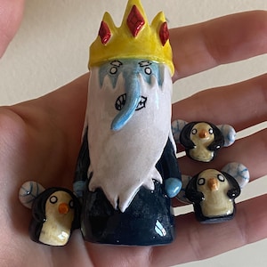 Adventure time simon ,ceramic ice king trinket,adventure time Figurine