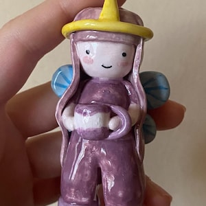 Adventure time Princess Bubblegum ceramic sculpture bubblegum pottery Adventure Time Figurine Bubbline Marceline Princess