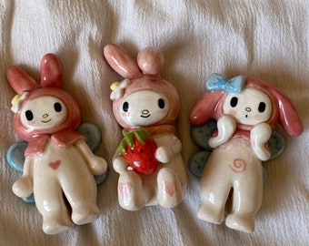My Melody Handmade Ceramic Sculpture - Etsy