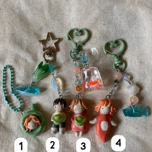 Ghibli inspired Anime ceramic keychains