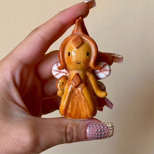 Handmade Flame Princess Ceramic Sculpture