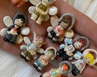 Custom Mini Me Doll,Personalized Figurine Gift, Ceramic Mini Me Doll Sculpture,Personalized Couple & Pet Gift