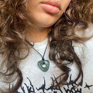 Handmade Ceramic Coraline Pendant Necklace – Protective Amulet Jewelry,seeing stone coraline image 1