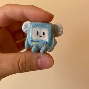 Adventure Time BMO,Bmo ceramic trinket,bmo adventure time sclupture handmade art,adventure time bmo gifts