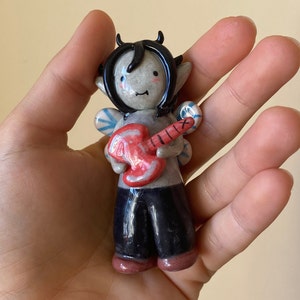 Marceline Adventure Time Figurine adventure time trinket Handmade Collectible with ceramic adventure time sculpture adventure time gift