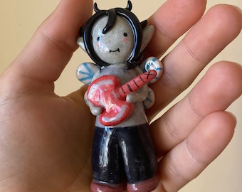 Marceline the Vampire Queen Inspired figurine Decor,Gothic Room & Desk Decor