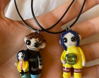 Keramik Anhänger Coraline Doll, Mini Me - Coraline Doll