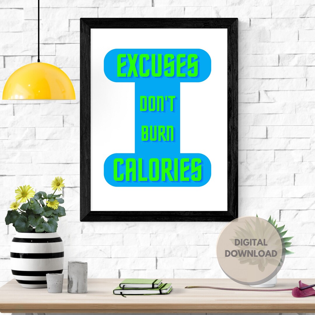 Motivational Wall Art Gym Printable Quotes Wall Art Gym Wall Etsy