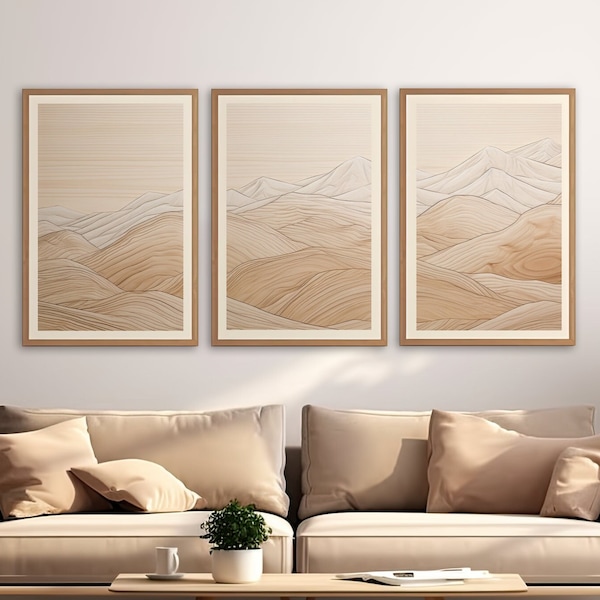 Triptych Wall Art Printable Etsy