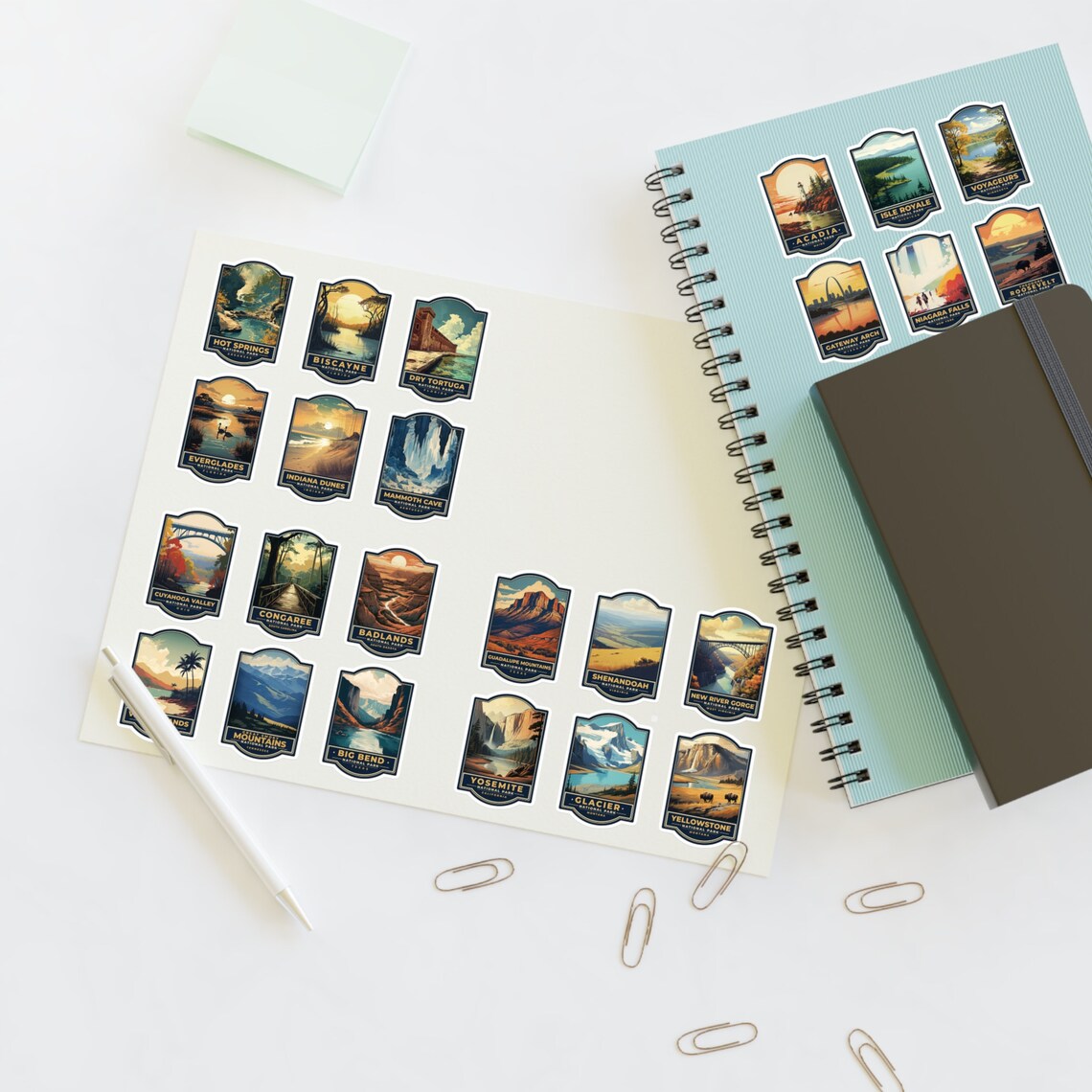 24 National Parks Stickers | Pack 03 | Nature Stickers | Adventure ...